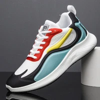 2021 summer sports mens front lace up casual shoes trend shoes mens sports running breathable shoes mesh zapatillas hombre