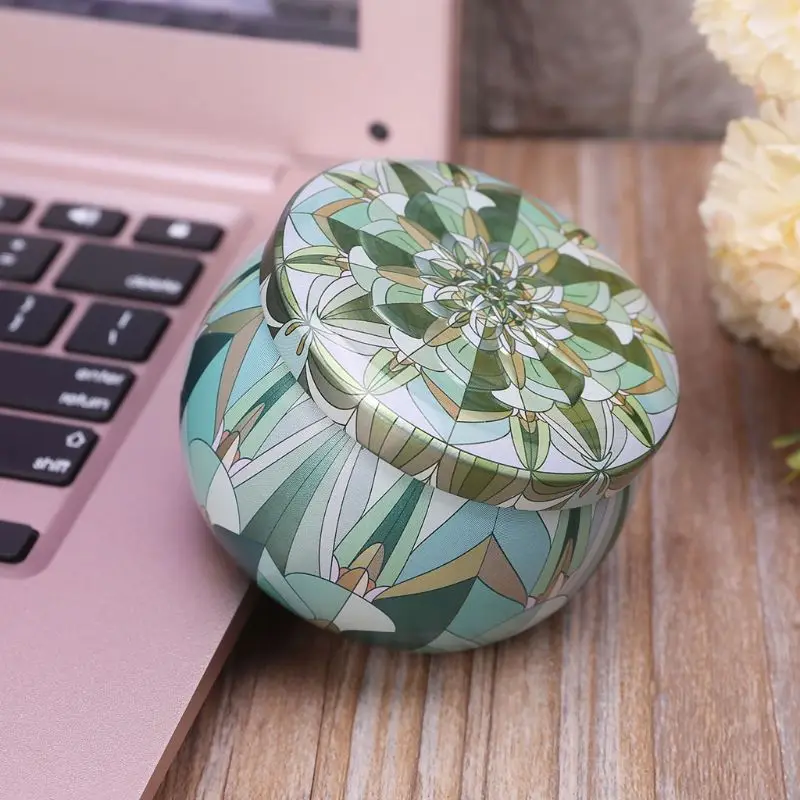 2020 Retro Round Tin Box Jar Tea Candy Jewelry Coin Storage Container Case Candle Sealed Cans Holder Wedding Favor Gift | Дом и сад