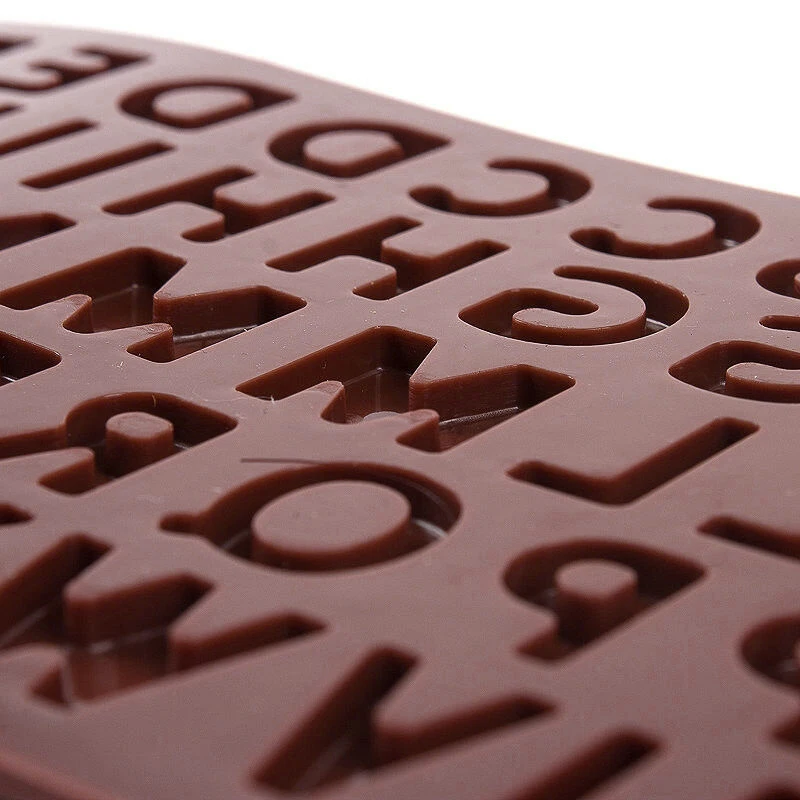 Kitchen DIY Chocolate Cake Mold 26 English Alphabet Silicone Baking Tool Ice Tray Cube Tools |
