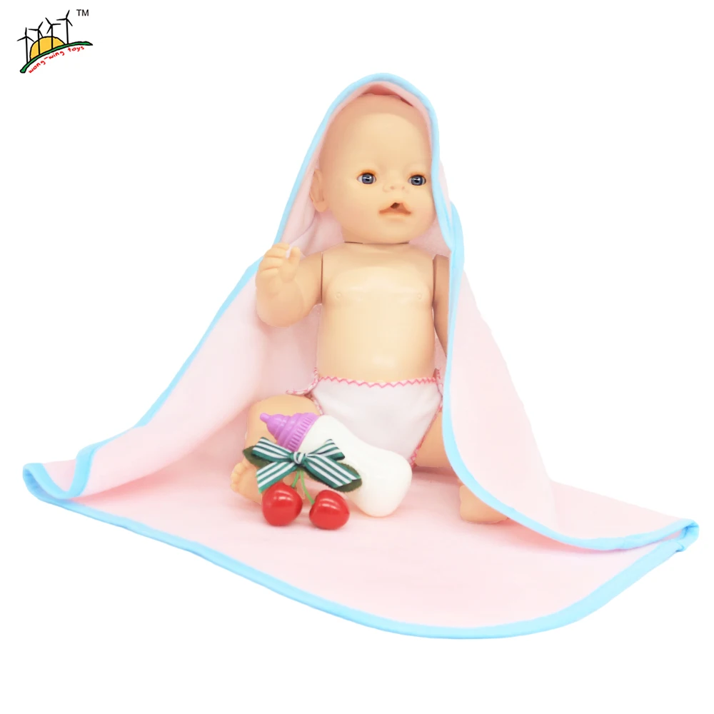2 цвета, Детская кукла с капюшоном, банное полотенце, подходит для 43 см, Кукла Реборн, одеяло, раздельное и 18 дюймов, аксессуары для кукол, GCD-17AB