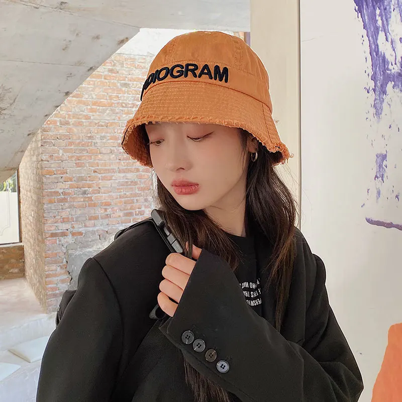 

Drop shipping Men Women Letter Embroidery Bucket Hat Hip Hop Fishing Cap Adult Panama Bob Hat Summer Lovers Flat Hat