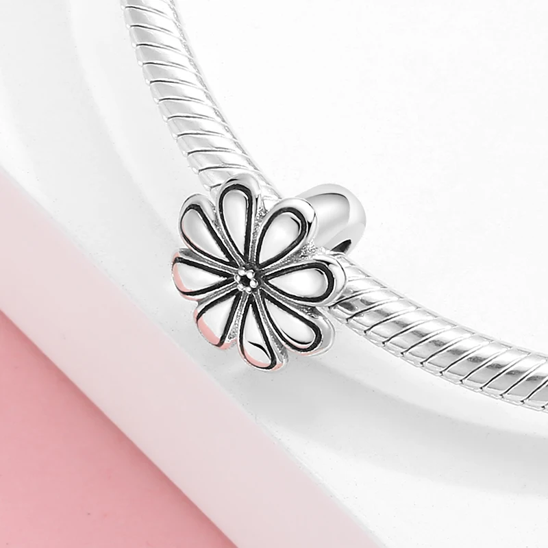 925 стерлингового серебра нежный пчелы и с открытыми пальцами украшенные цветами