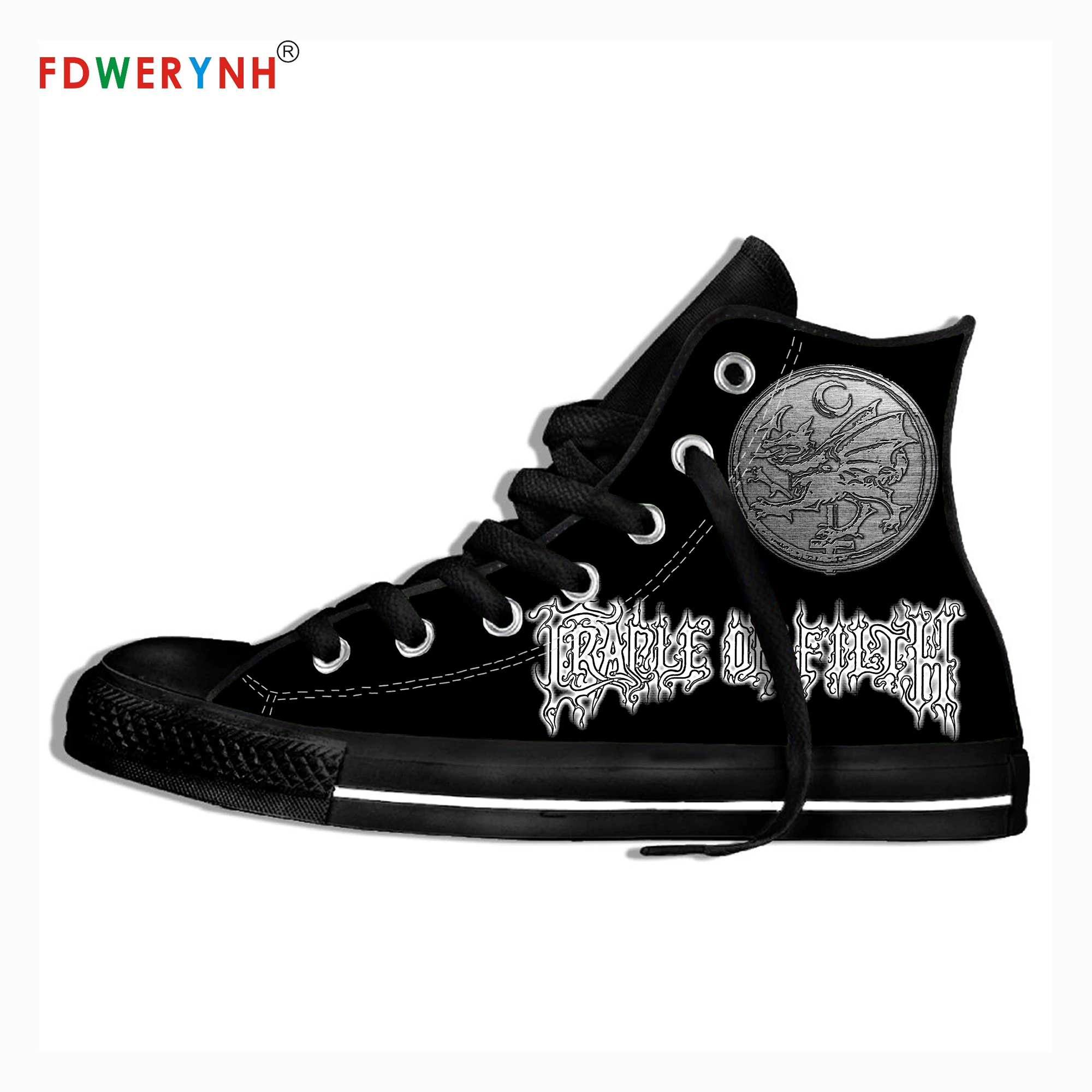 

Men Walking Shoes High Top Canvas Shoes Cradle Of Filth Band Most Influential Metal Bands Of All Time Lightweight Shoes