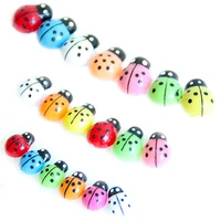hot sale 60 100pcs colorful mini 3d wall stickers home decor kid toys diy ladybird ladybug