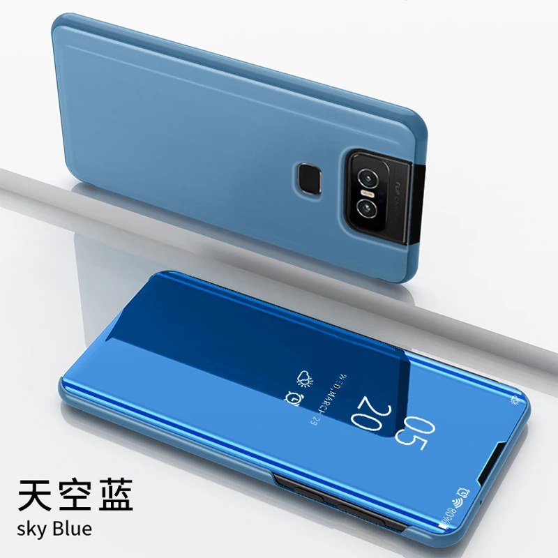 Thouport зеркальный чехол для Asus Zenfone 6 ZS630KL откидные Чехлы 6z 2019 защитный в виде