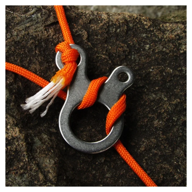 3 отверстия снаряжени Пряжка для вязания узлов многоцелевой cnc Stainless Steel внешний