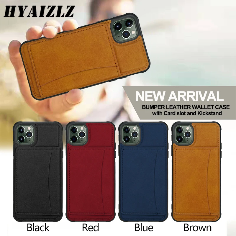 

Back Cover for iPhone 13 12 mini 11 Pro Max SE2020 XR XS 6 7 8 Plus Phone Case with Card Slots Leather Business Shockproof Coque