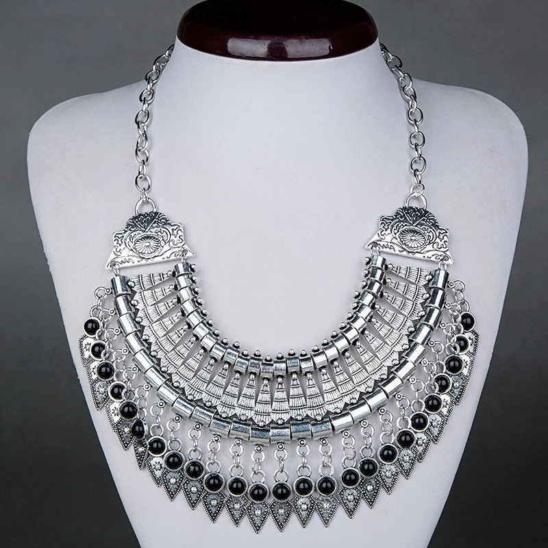 2016 чешские ювелирные цыганская этническая колье воротник старинные макси