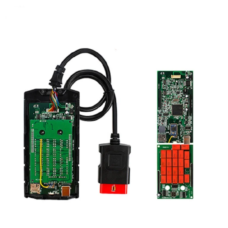 OBD2 диагностический инструмент для автомобилей и грузовиков зеленая одноплатная