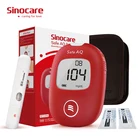 Измеритель глюкозы Sinocare Safe AQ Smart, мгдл ммольл, комплект глюкометра для диабетиков и тест-полоски, ланцеты, безболезненное определение уровня сахара в крови