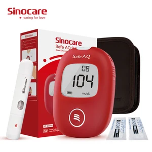 Измеритель глюкозы Sinocare Safe AQ Smart, мгдл ммольл, комплект глюкометра для диабетиков и тест-полоски, ланцеты, безболезненное определение уровня сахара в крови