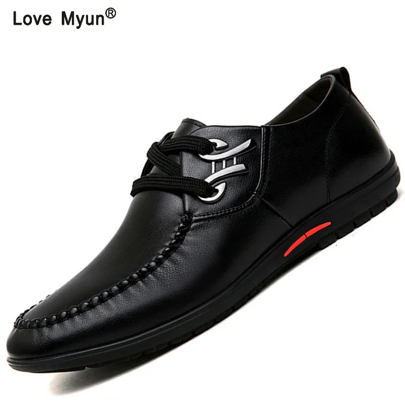 Мокасины мужские из натуральной кожи дизайнерские туфли-лоферы без застежки на