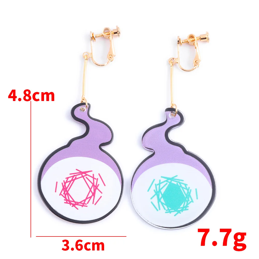 

Anime Toilet-Bound Hanako-kun Earrings Yugi Amane Acrylic Fire Pendant Earrings For Women Men Cosplay Jewelry Accessories