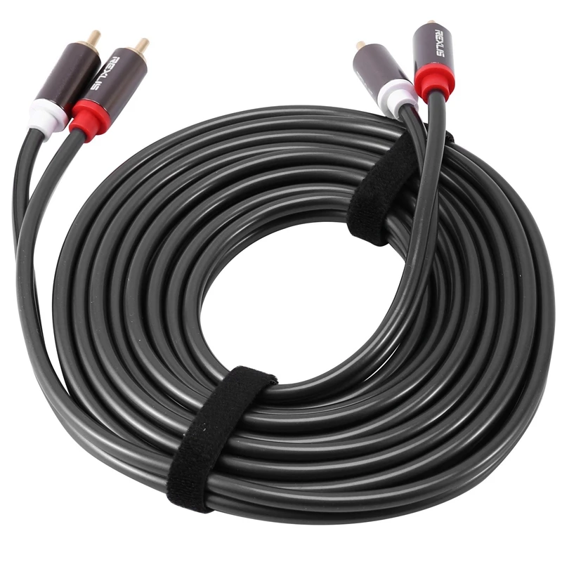 Аудиокабель REXLIS 2 Rca на штекер-штекер Hi-Fi для усилителя ТВ Dvd 3 м и 1 шт. | Электроника
