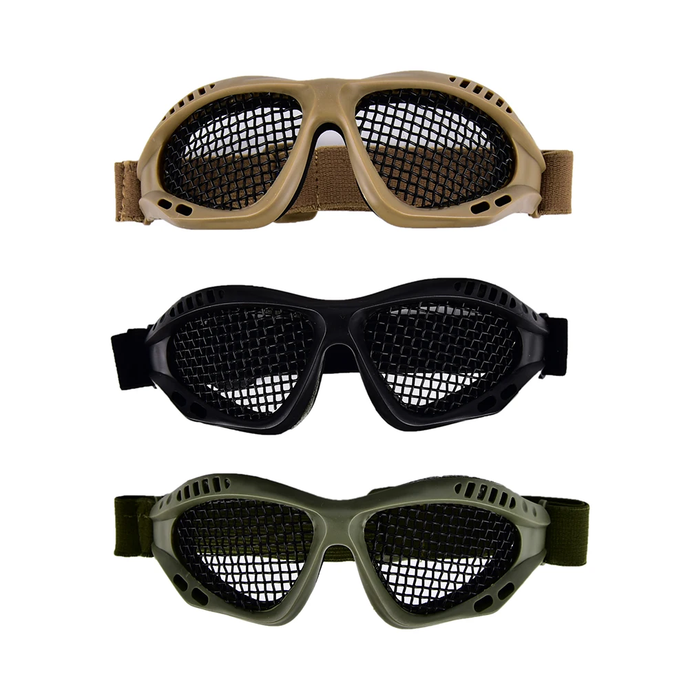 

Durable Outdoor Eye Protective Comfortable Airsoft Safety Tactical Glasses Goggles Anti Fog With Metal Mesh