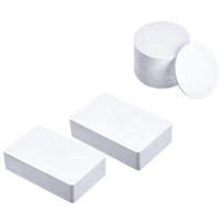 50 pcs round and square nfc electronic tags ntag215 standard white card for smart phones and devices that support nfc