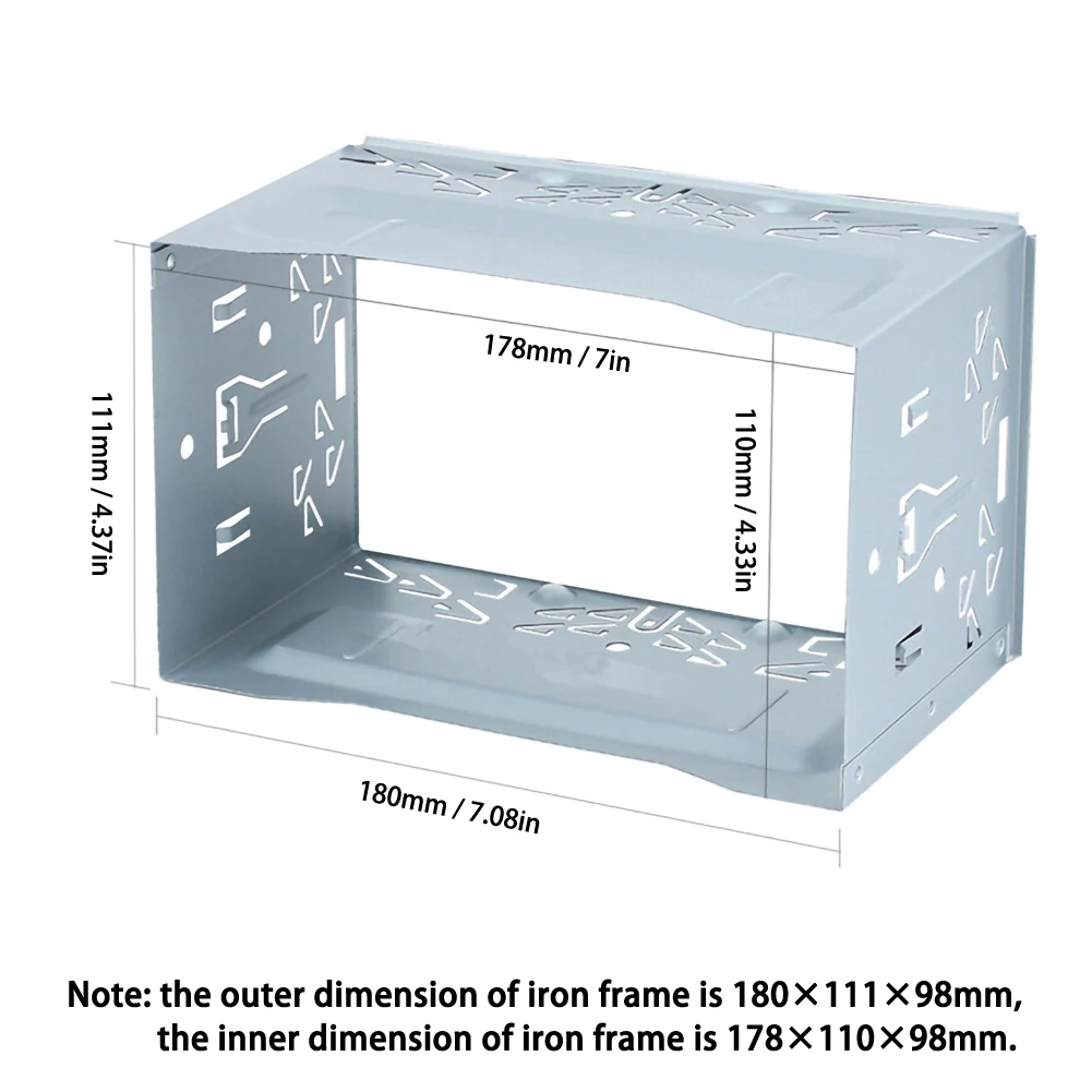 Магнитола для автомобиля Монтажная пластина 2 DIN с металлической рамкой DVD плеера