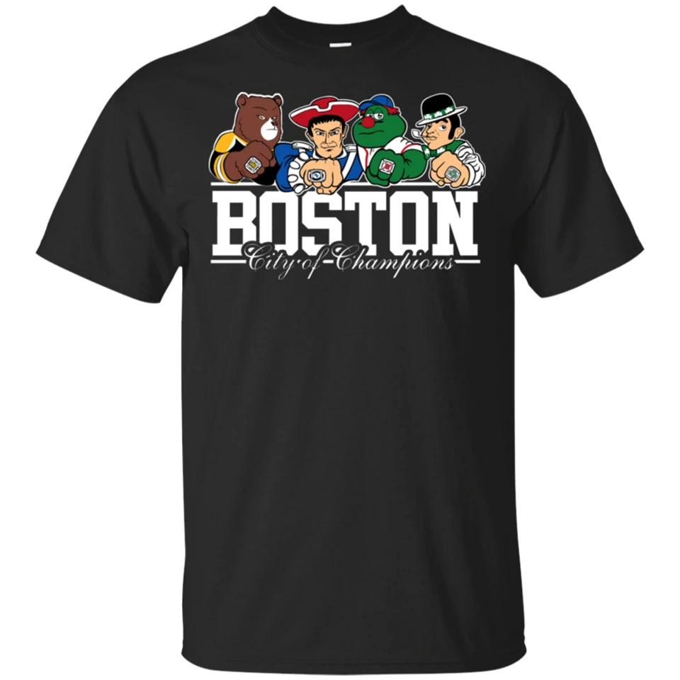 Boston Sports Team City Champions футболка Мужская короткий рукав S-3Xl новинка унисекс забавная |