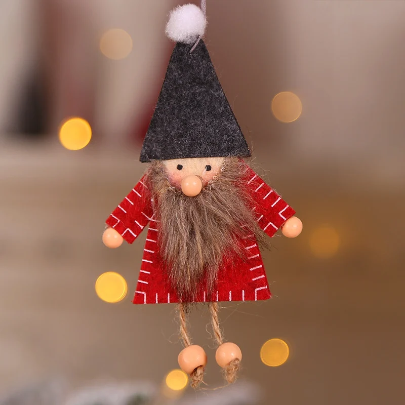 Рождественский домашний декор милые мини подвесные украшения куклы для