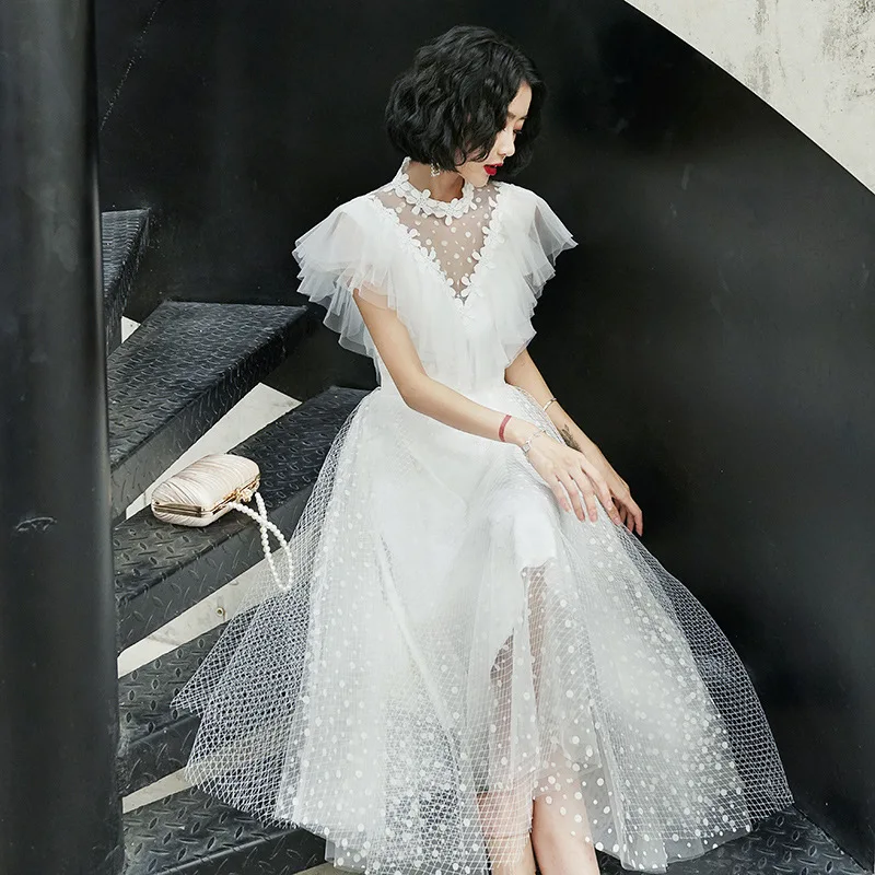 Благородный официальная Вечеринка платье 2021 новый темперамент принцессы Robe De
