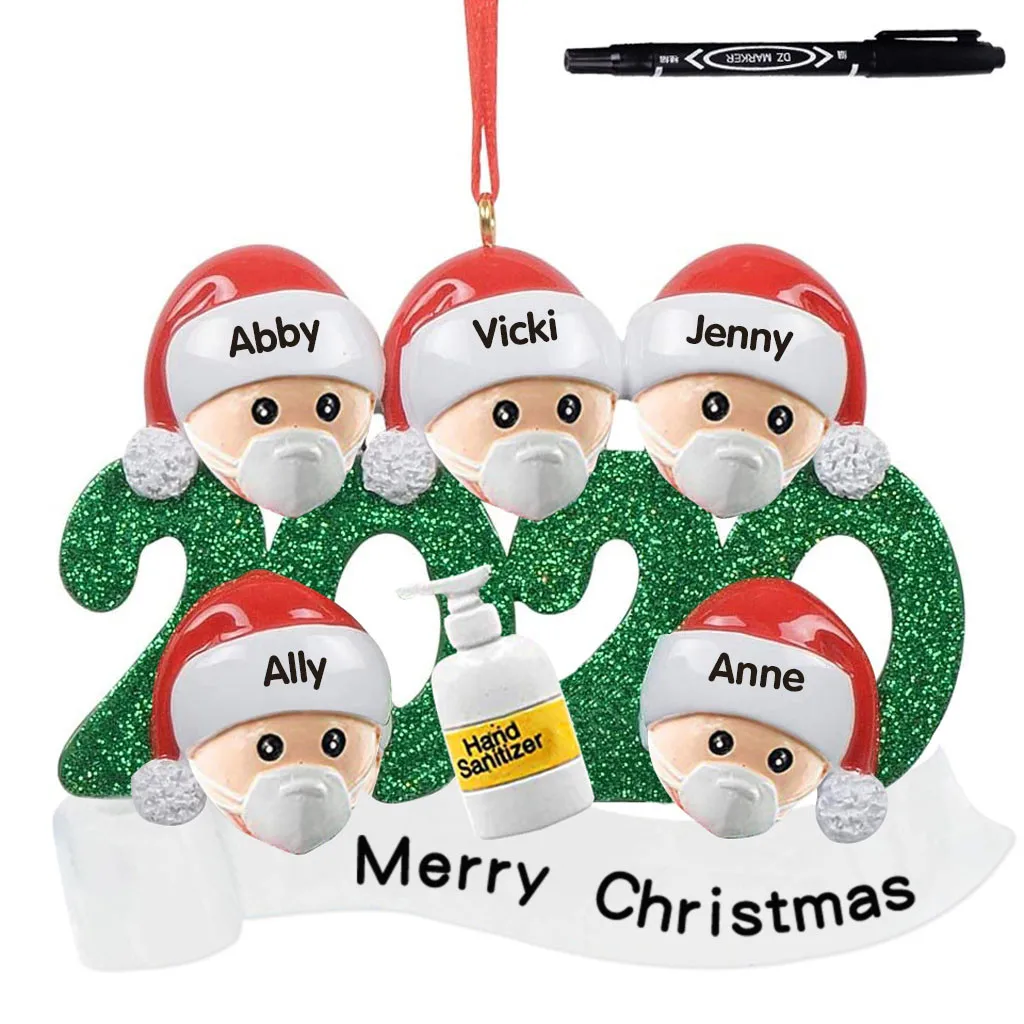 2020 рождественские украшения подарок семья Diy Снеговик Рождественская елка