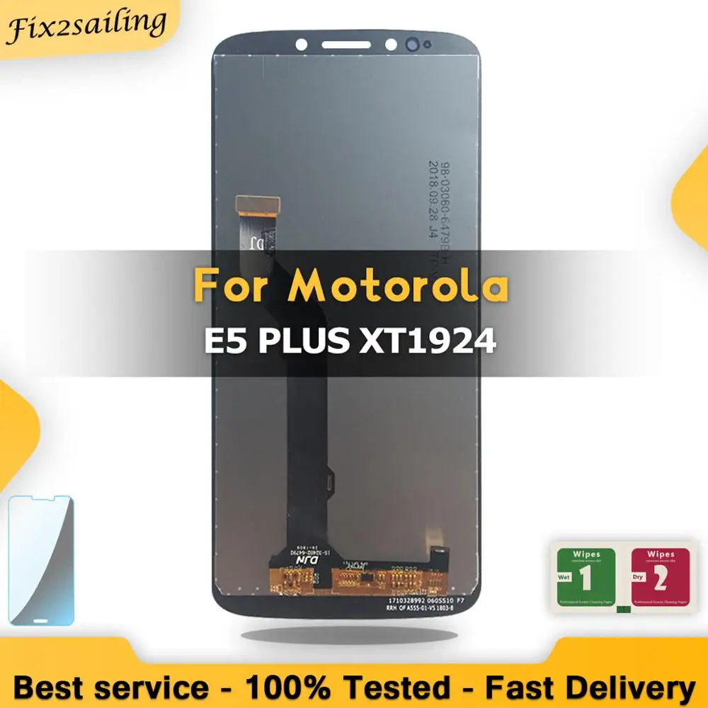 Высококачественный ЖК дисплей для Motorola MOTO E5 Plus xt006 xt54 с сенсорным экраном и