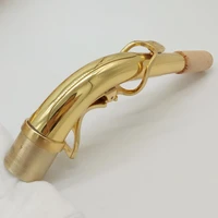 free shipping brand new mfc eb alto saxophone necks professional sax necks brass accessories gold lacquer