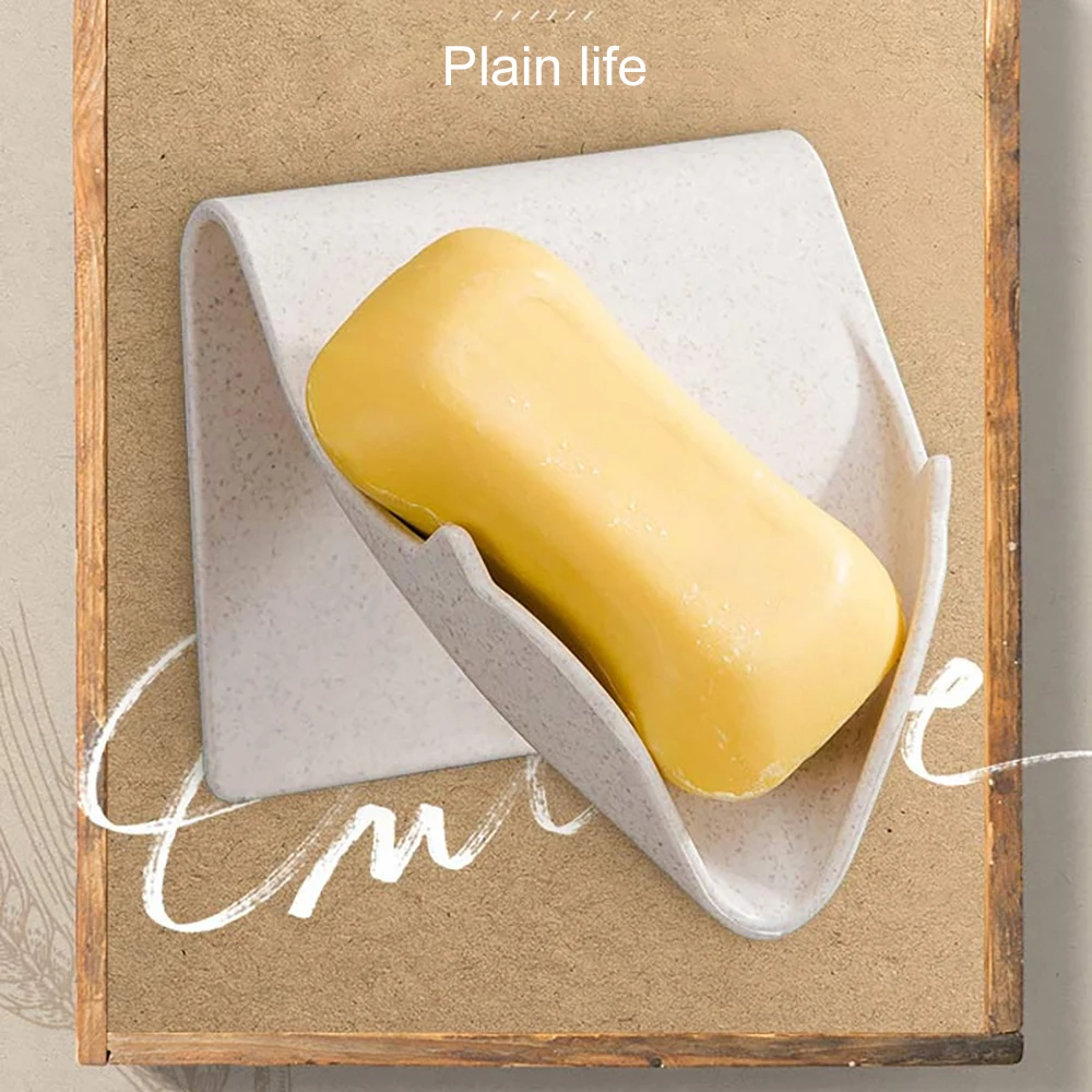 Держатель для мыла на присоске без отверстий дренаж коробочка мыльница