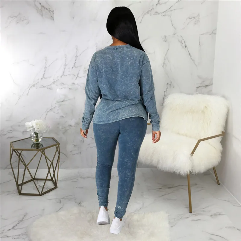 

2021 Winter Women Sport Fitness 2 Two Piece Set Outfits Long Sleeve Crop Tops Tshirt Leggings Pants Set Tracksuit