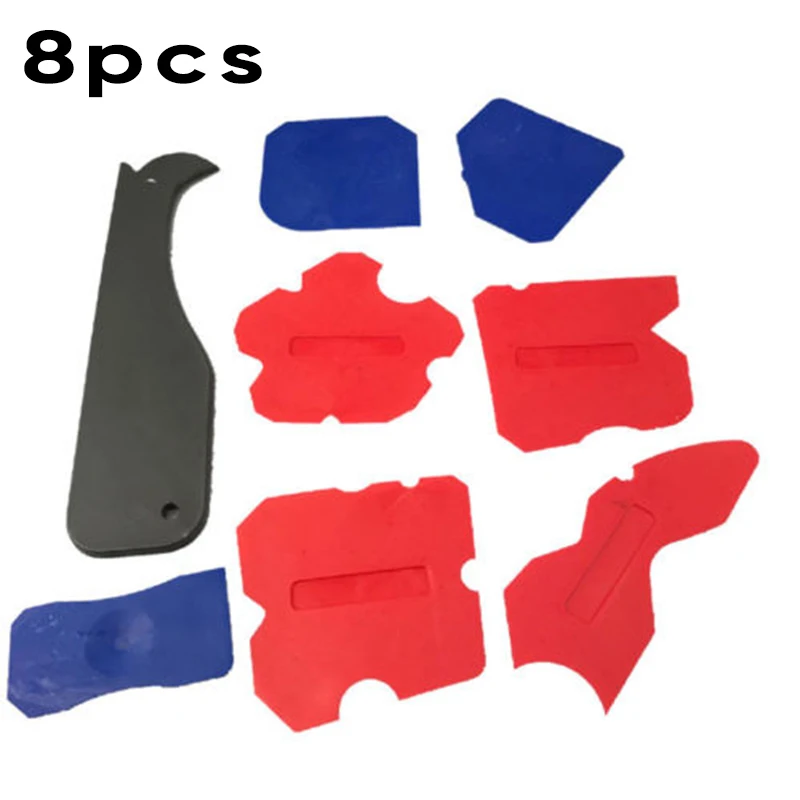 

Silicone Sealant Spreader Profiling Applicator Tile Grouting Tool Kit 8pcs/Set