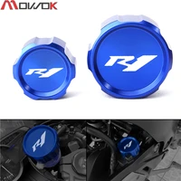 front brake clutch fluid reservoir cover caps for yamaha yzfr1 yzf r1 yzf r1 2010 2020 2019 2018 2017 motorcycle accessories