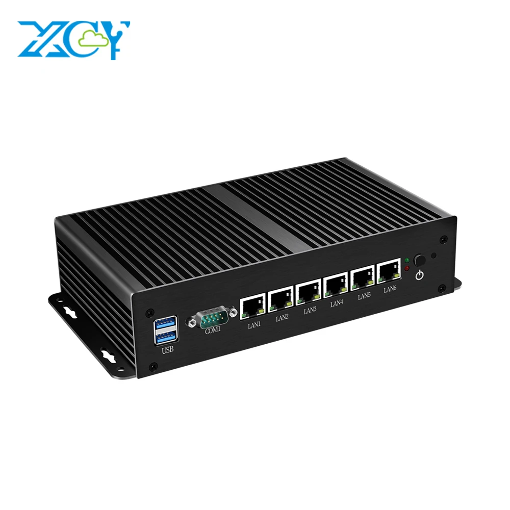 Online BEBEPC 6 * LAN Mini PC Intel Core I3 7100U Pentium 4405U Router Pfsense Windows 10 Linux Nuc Nettop Industrie Computer Fanless