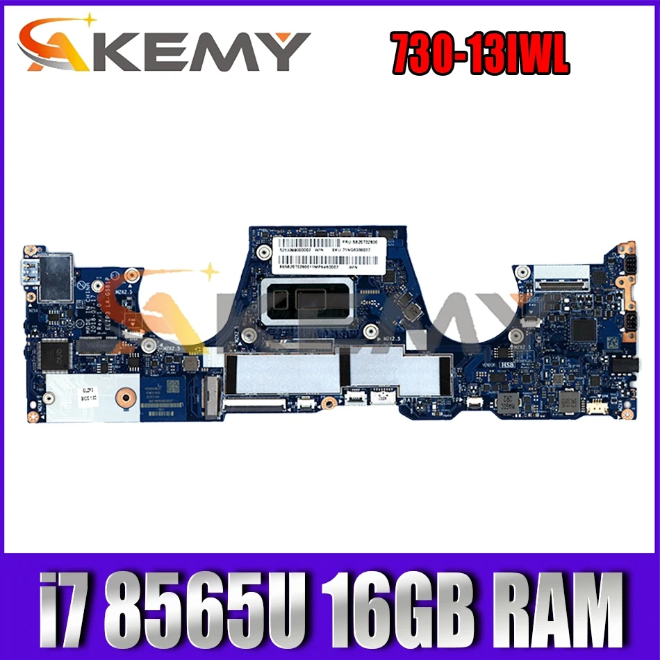 

For Lenovo Yoga 730-13IWL laptop motherboard ELZP3 LA-G581P W/ CPU i7 8565U 16GB RAM tested FRU 5B20T02800 Mainboard