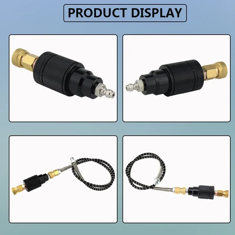 

PCP Paintball High Pressure Pump Filter 8MM Fill Nipple M10x1 40mpa Water-Oil Separator Air Filtering Quick Connector
