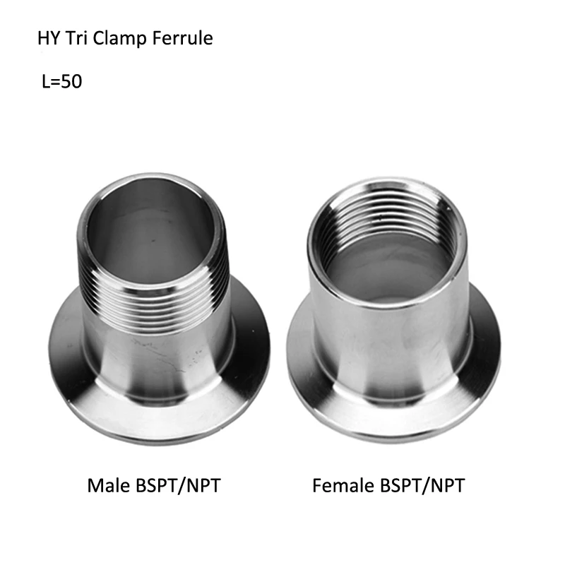 NPT Tri Clamp наконечник SS304 сварная резьба переходная труба фитинг 1 шт.|Фитинги для