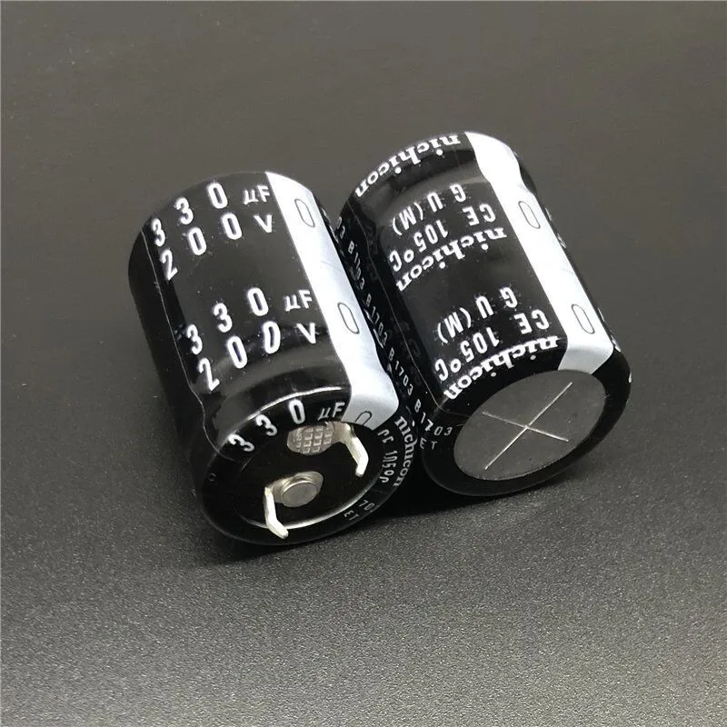 2 шт./10 шт. 330 мкФ 200v Nichicon GU 22x30 мм 200V330uF подключаемый блок питания конденсатор с