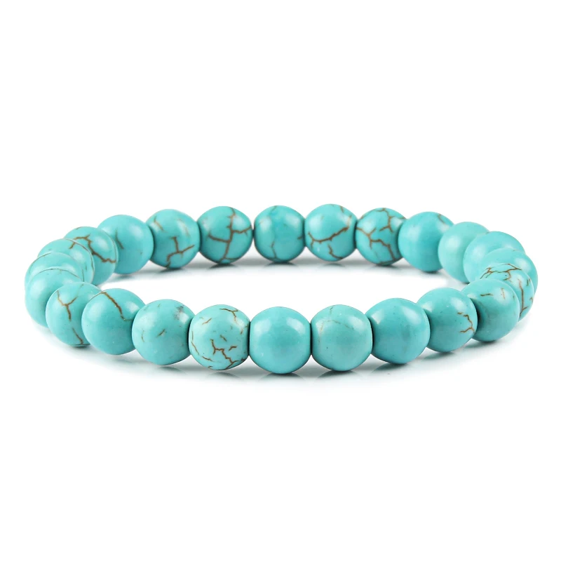 Браслет с бусинами 8 мм из натурального камня|Плетеные браслеты| |