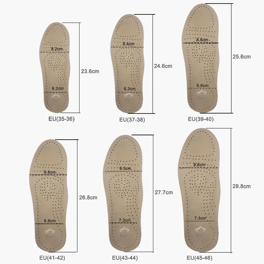 Unisex Orthotics Shoes Insoles Flat Foot High Arch Support 2.8-3cm Orthopedic Pad Cushion For OX Leg Health Care