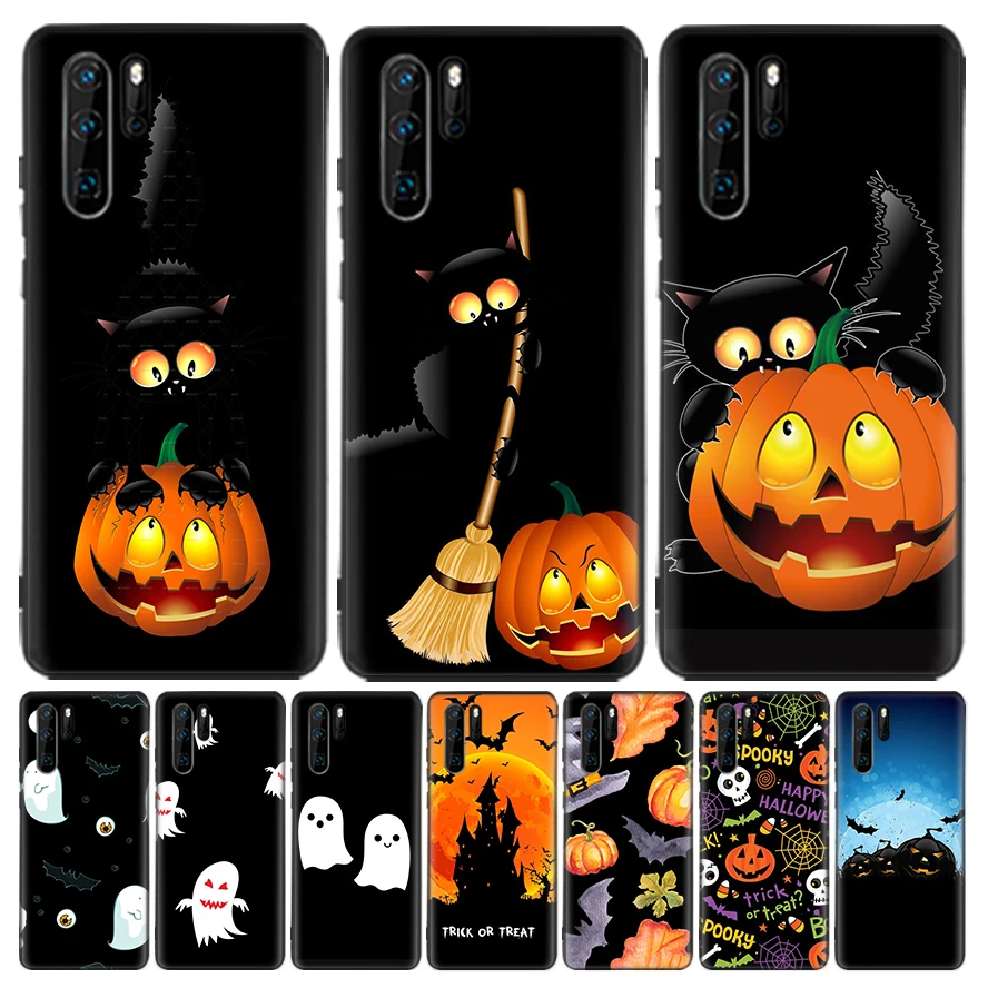 Силиконовый чехол с изображением замка тыквы фонаря для Huawei P30 Lite P40 P20 Pro Mate 20 10 30 40