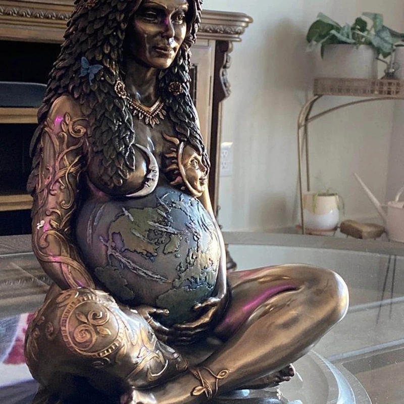 

Mother Earth Art Statue Polyresin Figurine Mother EarthStatue Sticker Waterproof home decoration accessories Garden Outdoor