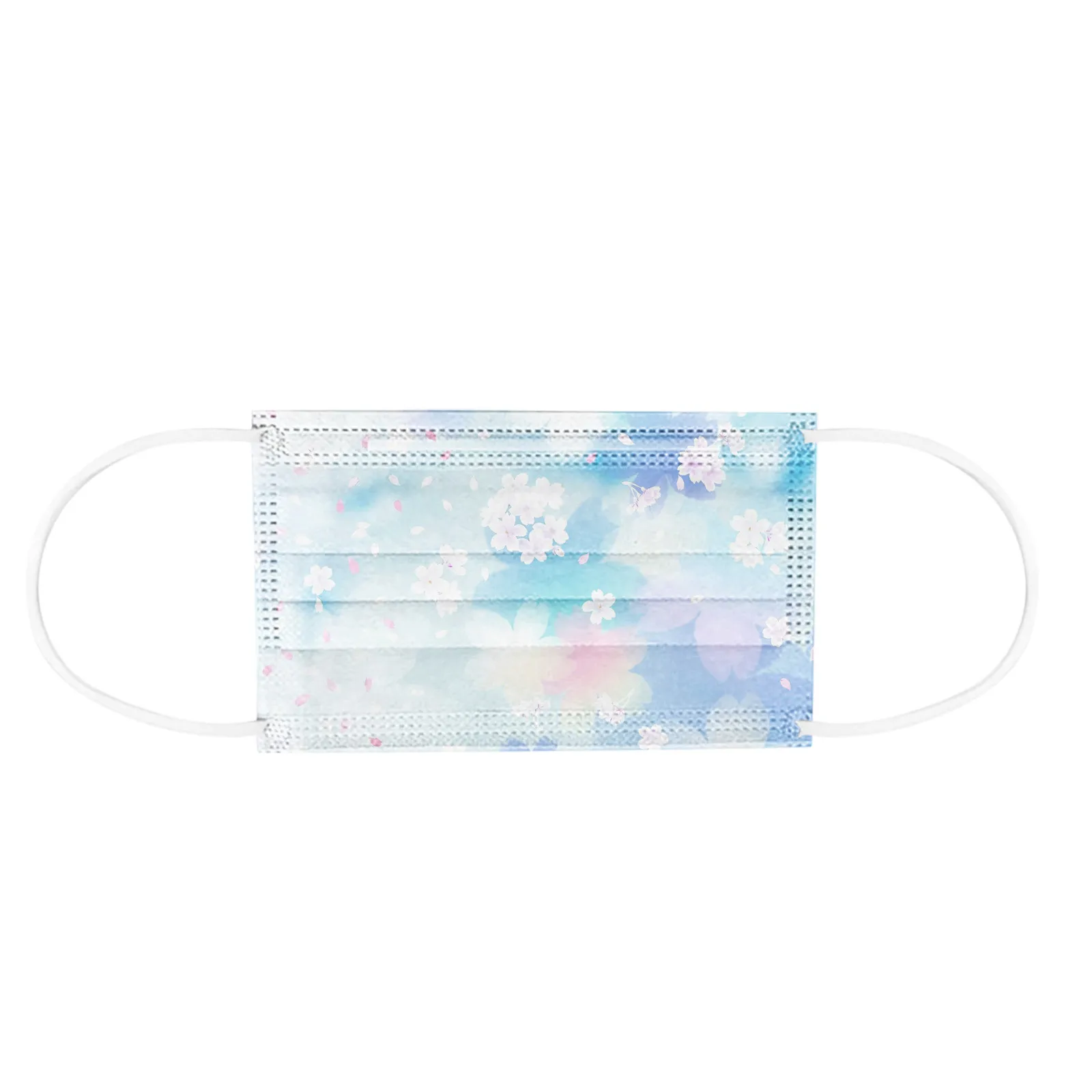 

Headband mascarillas Adult Flower Printing Mask Disposable Three-layer Spunlace Custom Mask masque jetable femme #