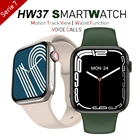 Смарт-часы Hw37 с серией Siri, сенсорный экран 7 дюймов, голосовые вызовы, движение, трек, просмотр, функция бумажника, Смарт-часы для мужчин и женщин Pk HW22