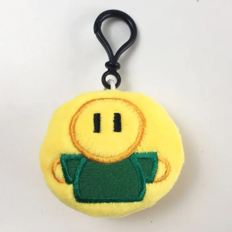 1 шт. Милый карикатурный плюшевый ключница с улыбкой и помпоном для детской игрушки, девочки, сумки, автомобильного ключа, подвески для ювелирных изделий.