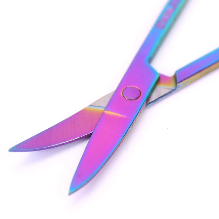 Ножницы из нержавеющей стали острые Цвет титана изогнутой головного ножи и