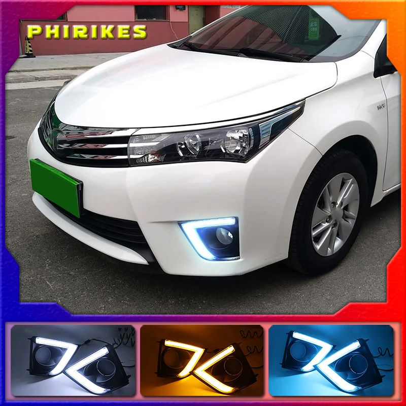 

Дневные ходовые огни для Toyota Corolla 2014, 2015, 2016 светодиодный 1 комплект