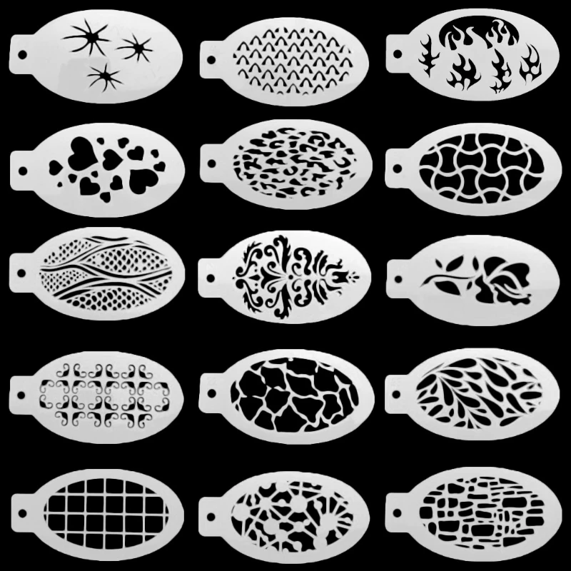 

H55F 42 Pcs Mandala Stencils DIY Crafts Drawing Template for Rock Painting Paper Card