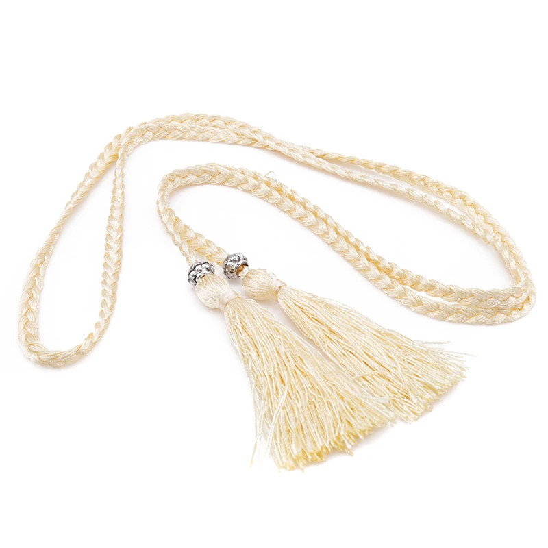 Женский народный плетеный пояс с кисточками Украшенный Пояс цепочка на талию для