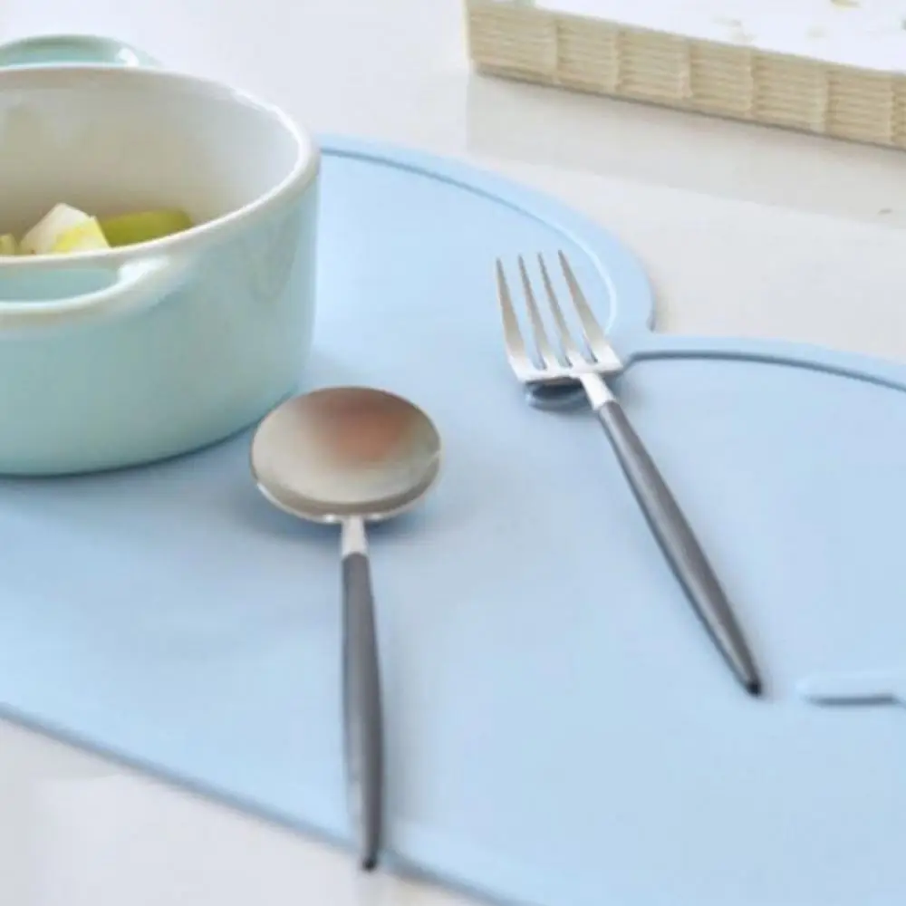 Силиконовая Термостойкая подставка под тарелку с мультяшными облаками чашу для