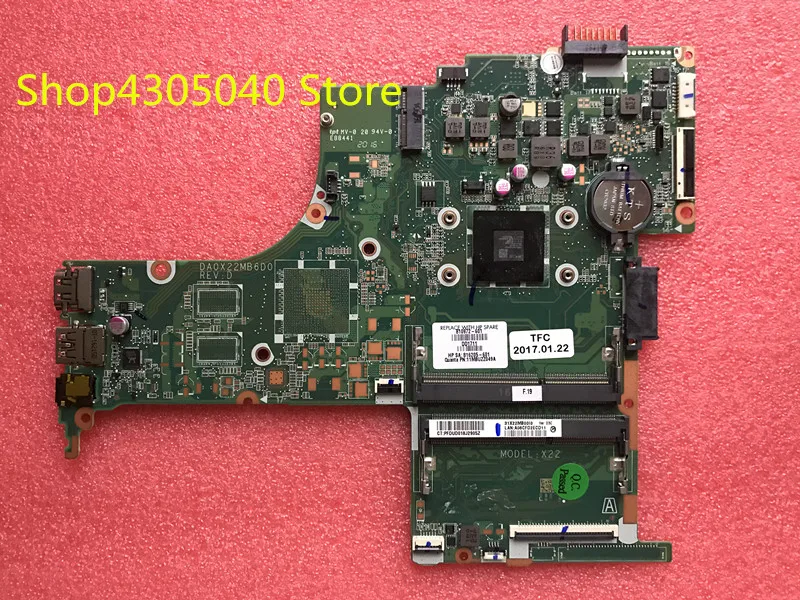 Для HP 14-AB материнская плата для ноутбука DA0X22MB6D0 810972-001 810972-501 810972-601 100% функции AMD