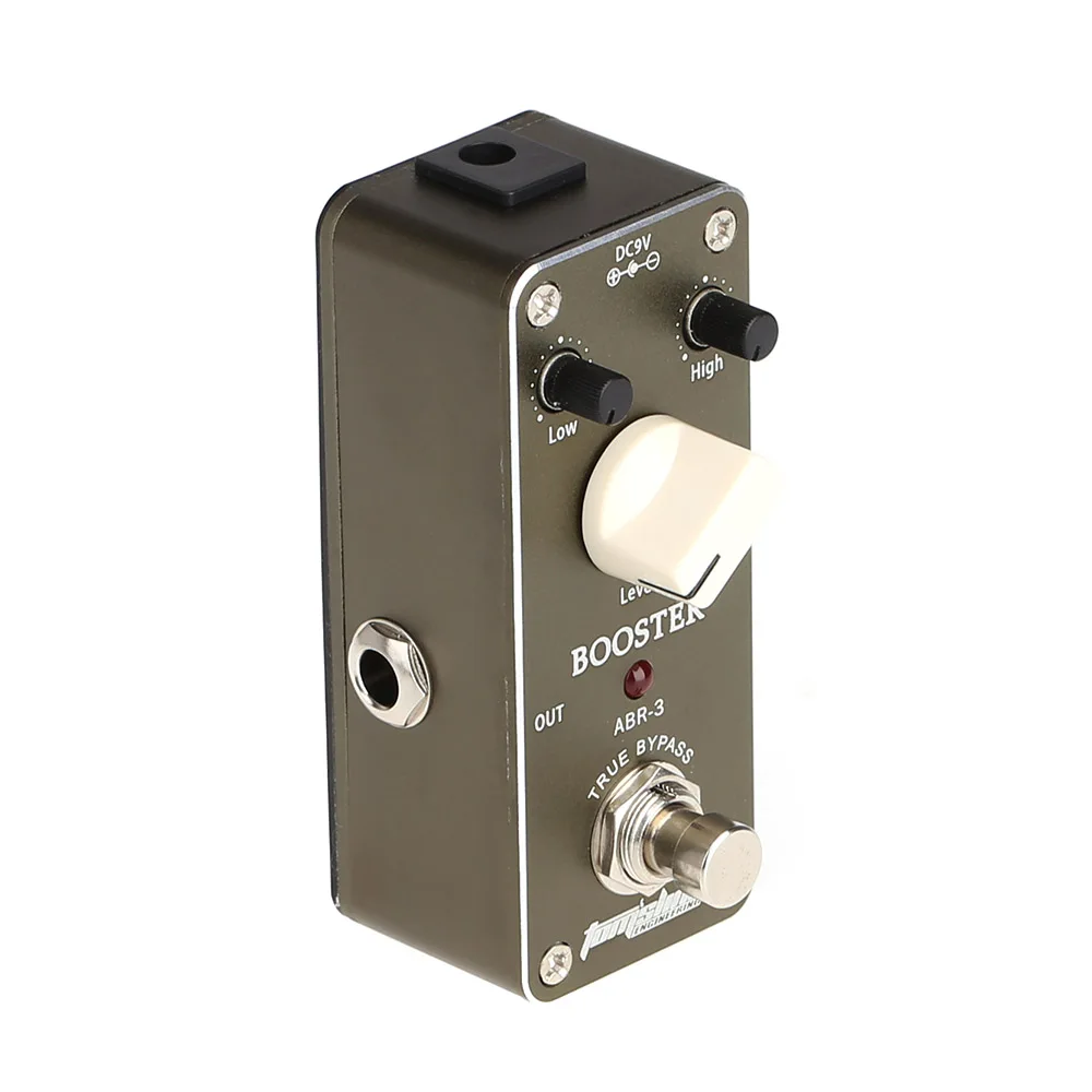 

Aroma ABR-3 Mini Booster Electric Guitar Effect Pedal with Fastener Tape Aluminum Alloy Housing True Bypass